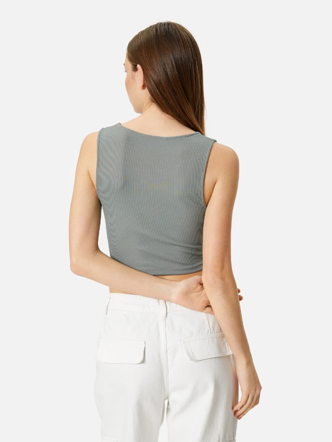 تیشرت باکسی کلاه دار سبز - تصویر 2