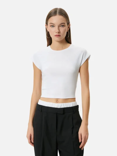 تی شرت ساده بدون طرح باریک